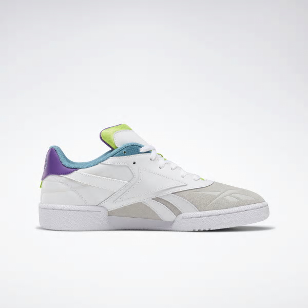 Reebok Club C RC 1.0 Shoes For Women Colour:White/Purple/Grey